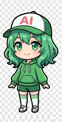 擬人化シンナモ（デフォルメ）