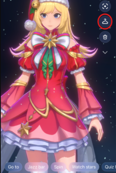 aniのチャット画面が表示される。