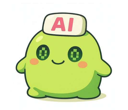 ChatGPTで生成したオリジナルキャラクターシンナモが表示される。