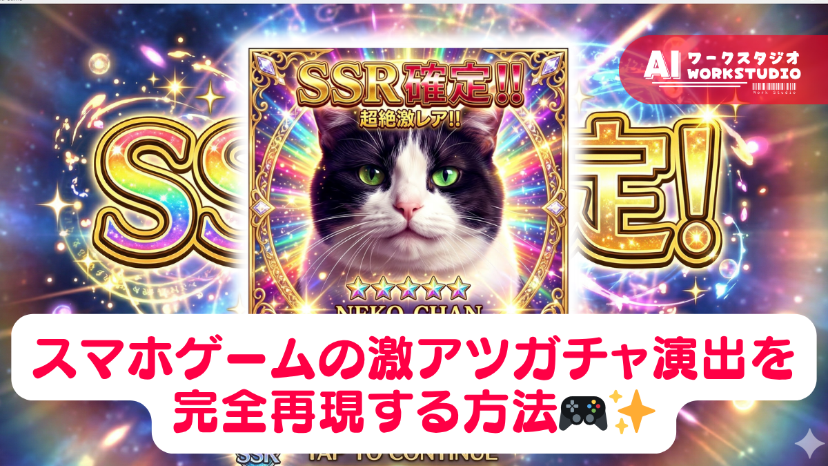 スマホゲームの激アツガチャ演出を完全再現する方法とプロンプト解説🎮✨