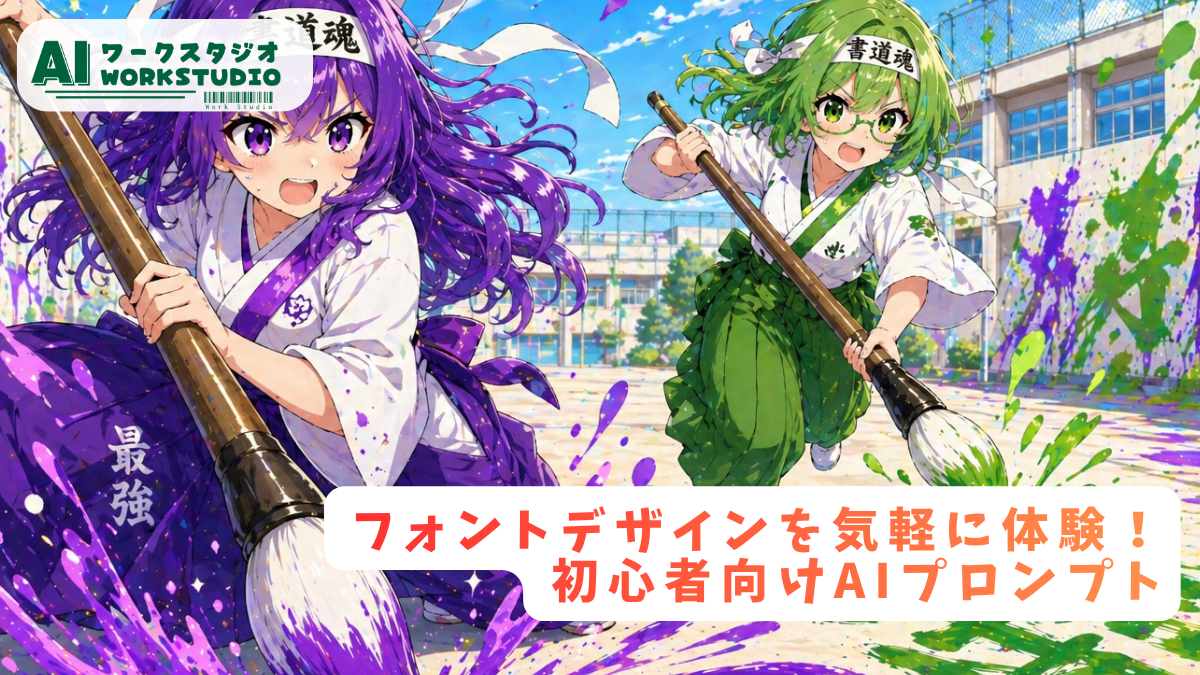 フォントデザインを気軽に体験！初心者向けAIプロンプト