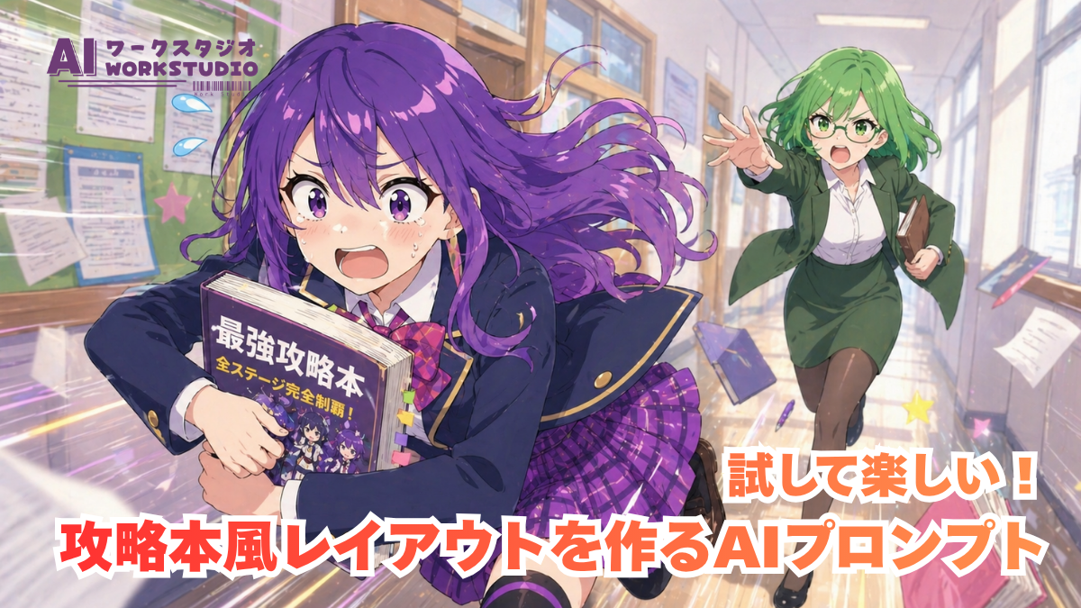 試して楽しい！攻略本風レイアウトを作るAIプロンプト