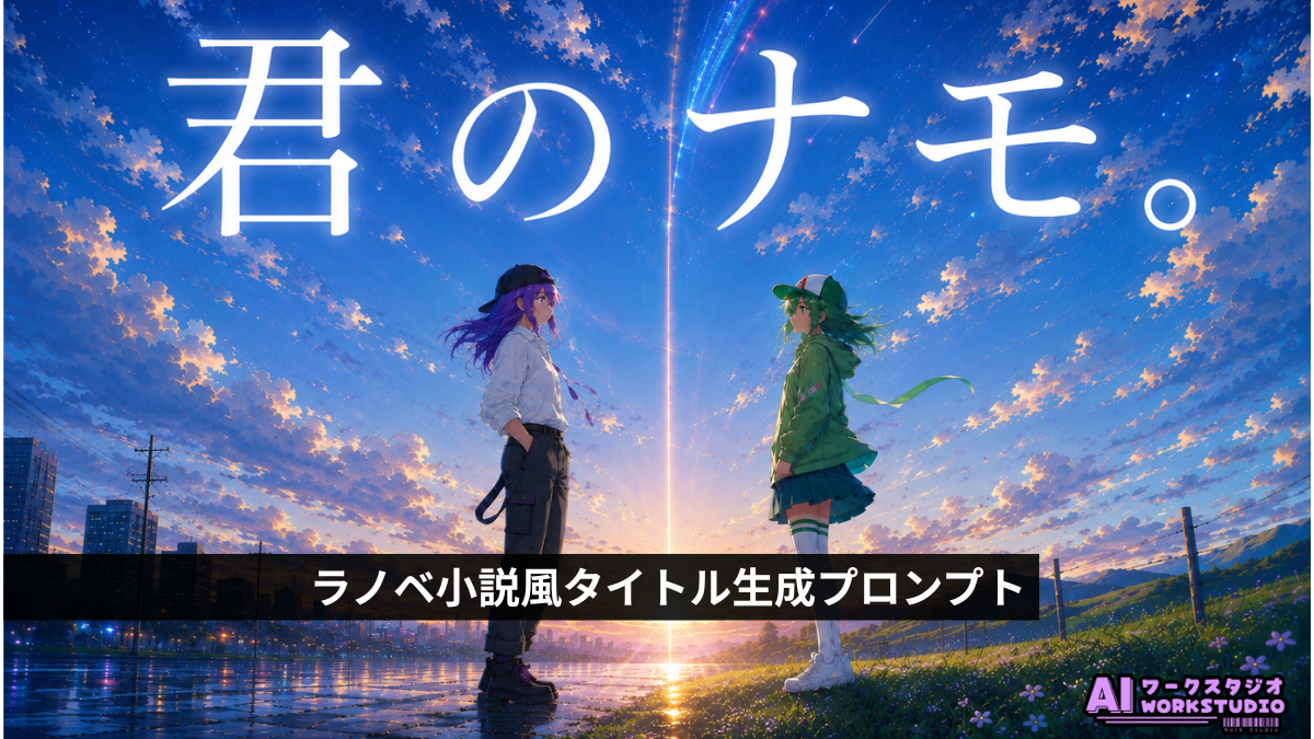1枚絵がラノベになる！？AIで遊べる小説生成プロンプト