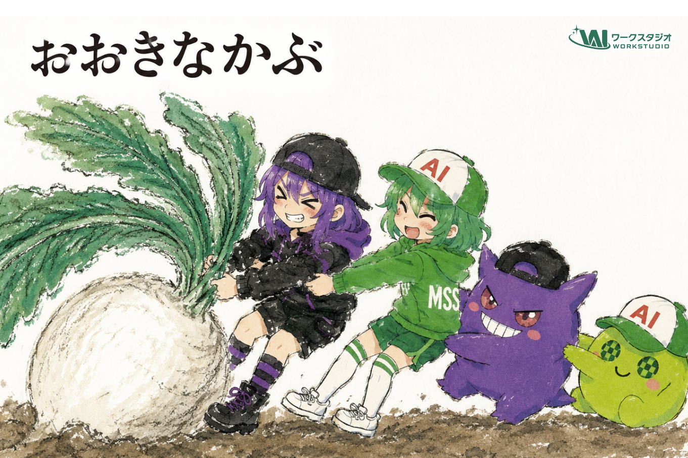 ウィムジカルな落書き風イラスト変換プロンプト